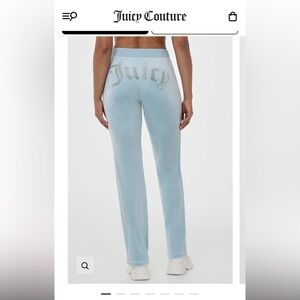 Women’s Juicy Couture Light Blue color size large  18 waist Joggers